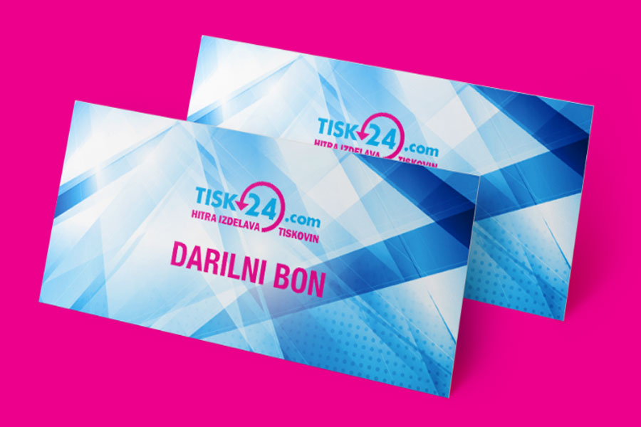 Tiskanje darilnih bonov